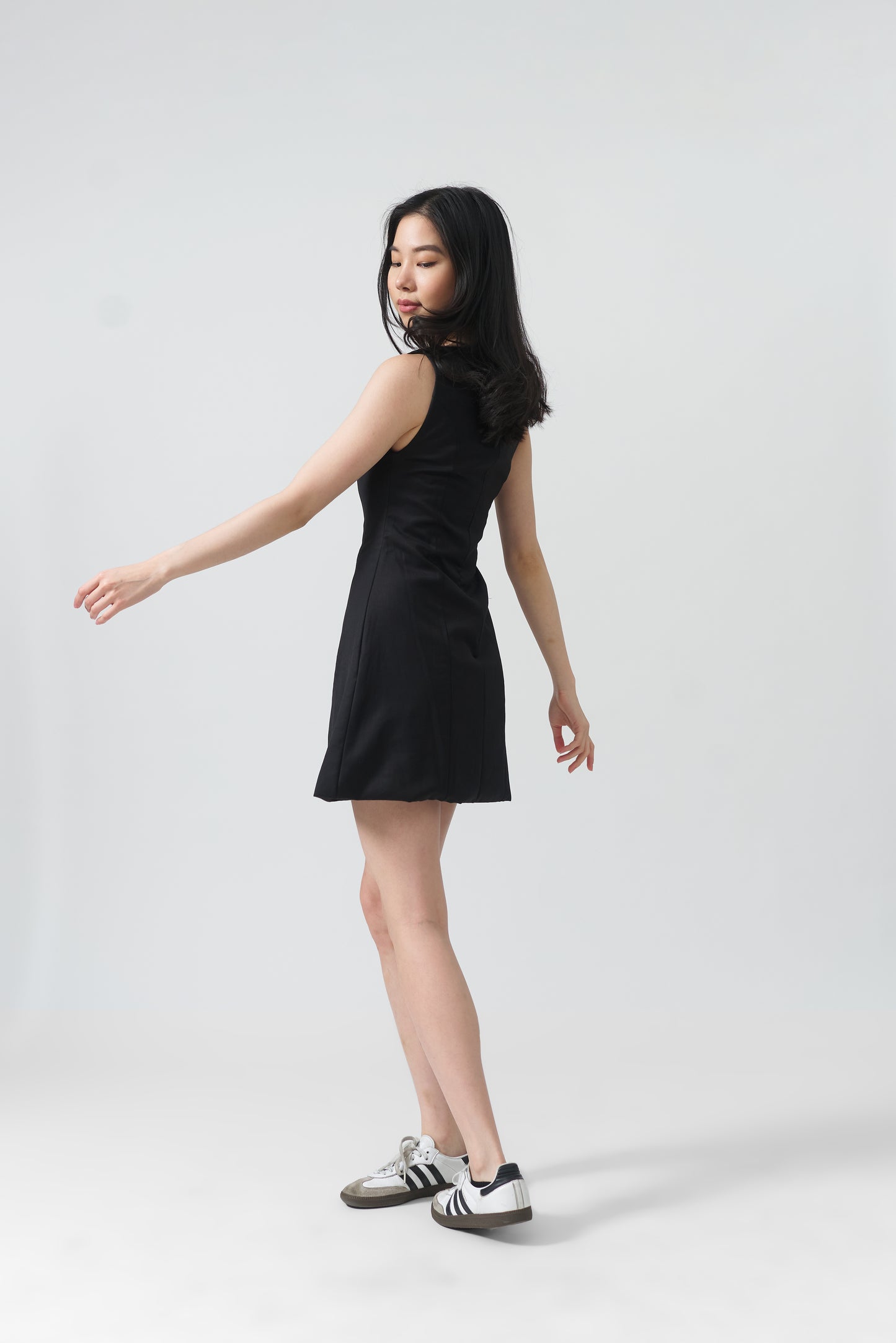 Boat Neck Mini Dress