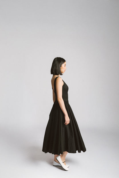 Boat Neck Midi Dress