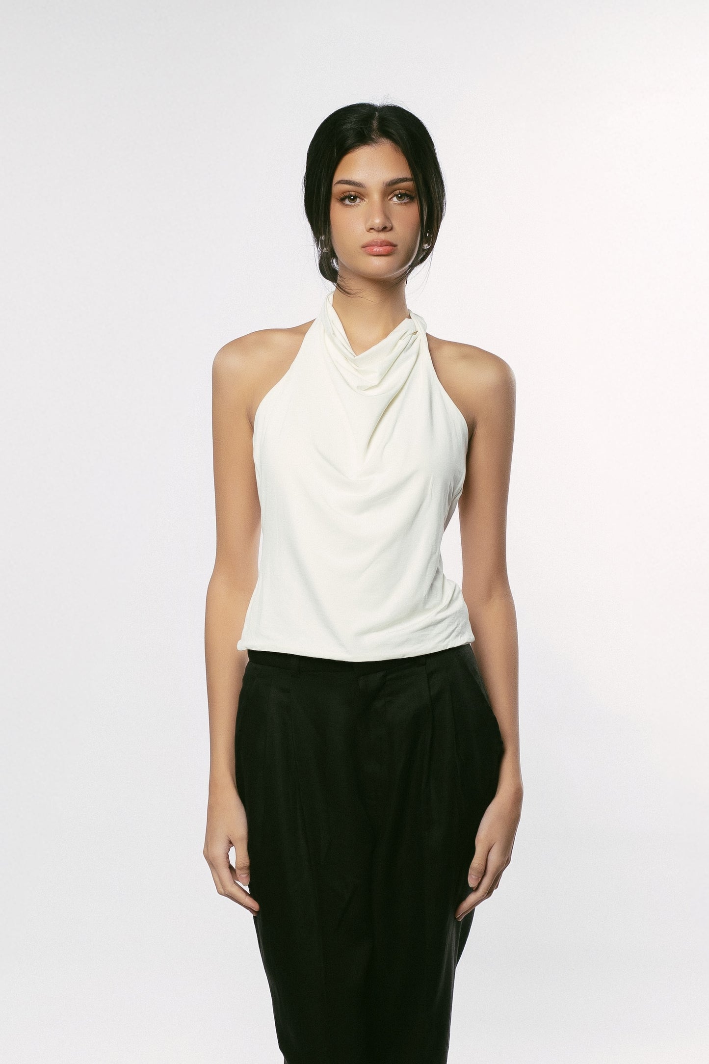 Cowl Halter Top