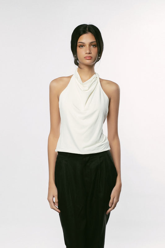 Cowl Halter Top