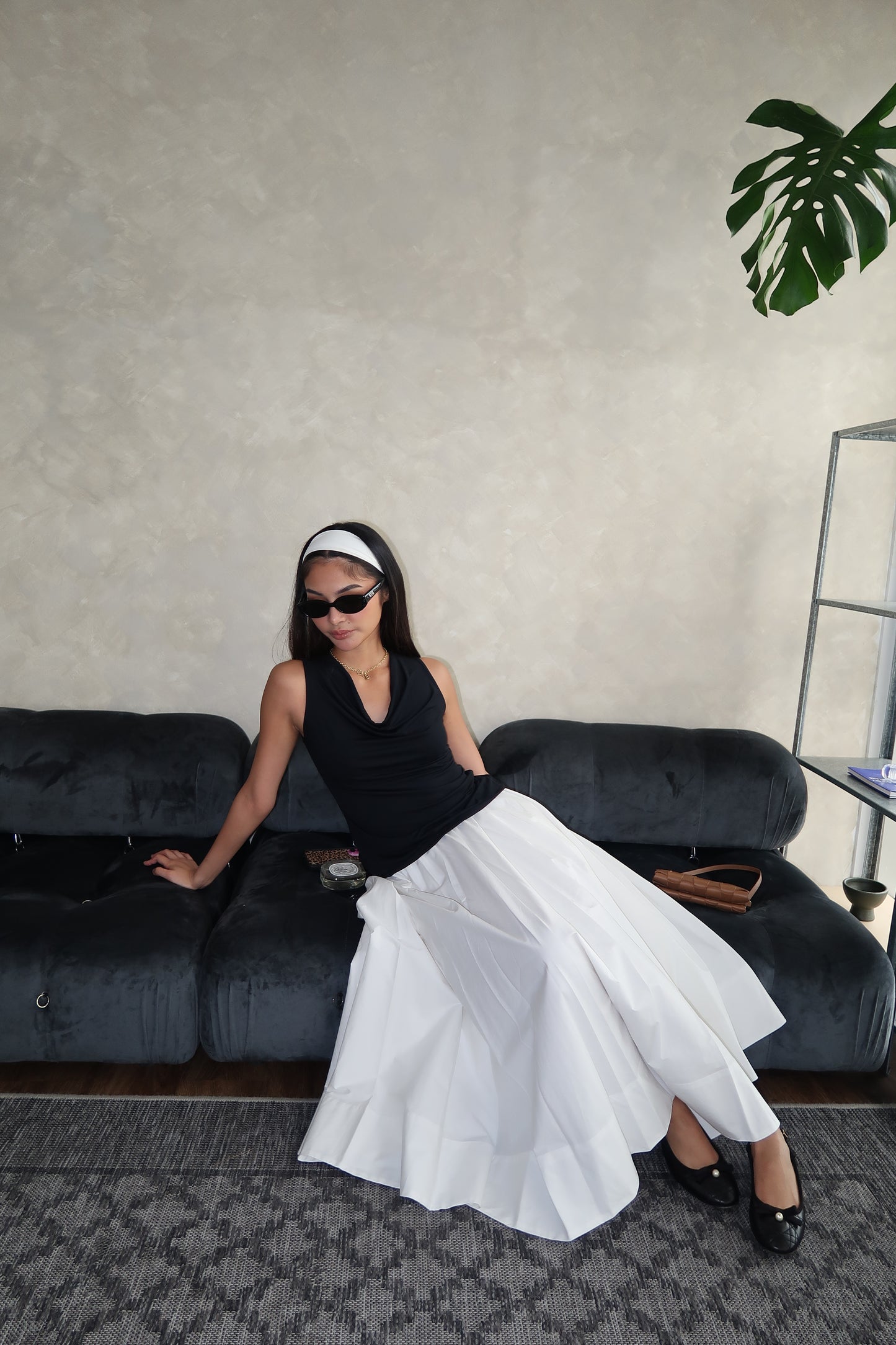 Poplin Midi Skirt