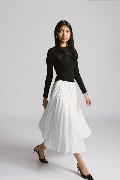 Poplin Midi Skirt