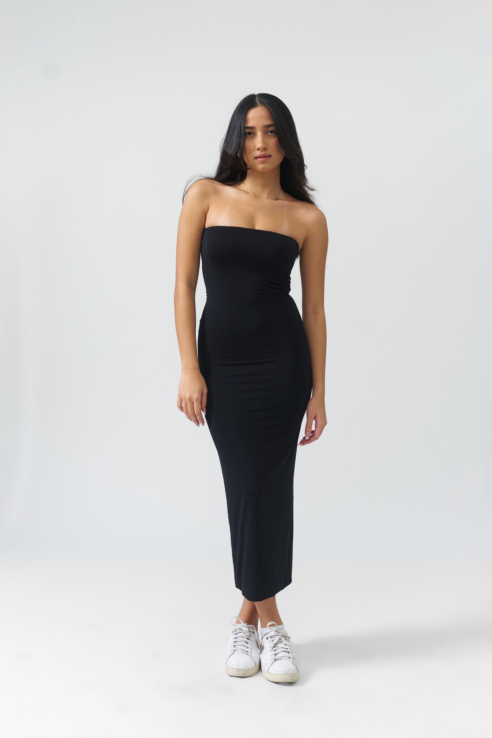 Tube Midi Dress BLANC BASICS Tube Midi Dress BLANC BASICS