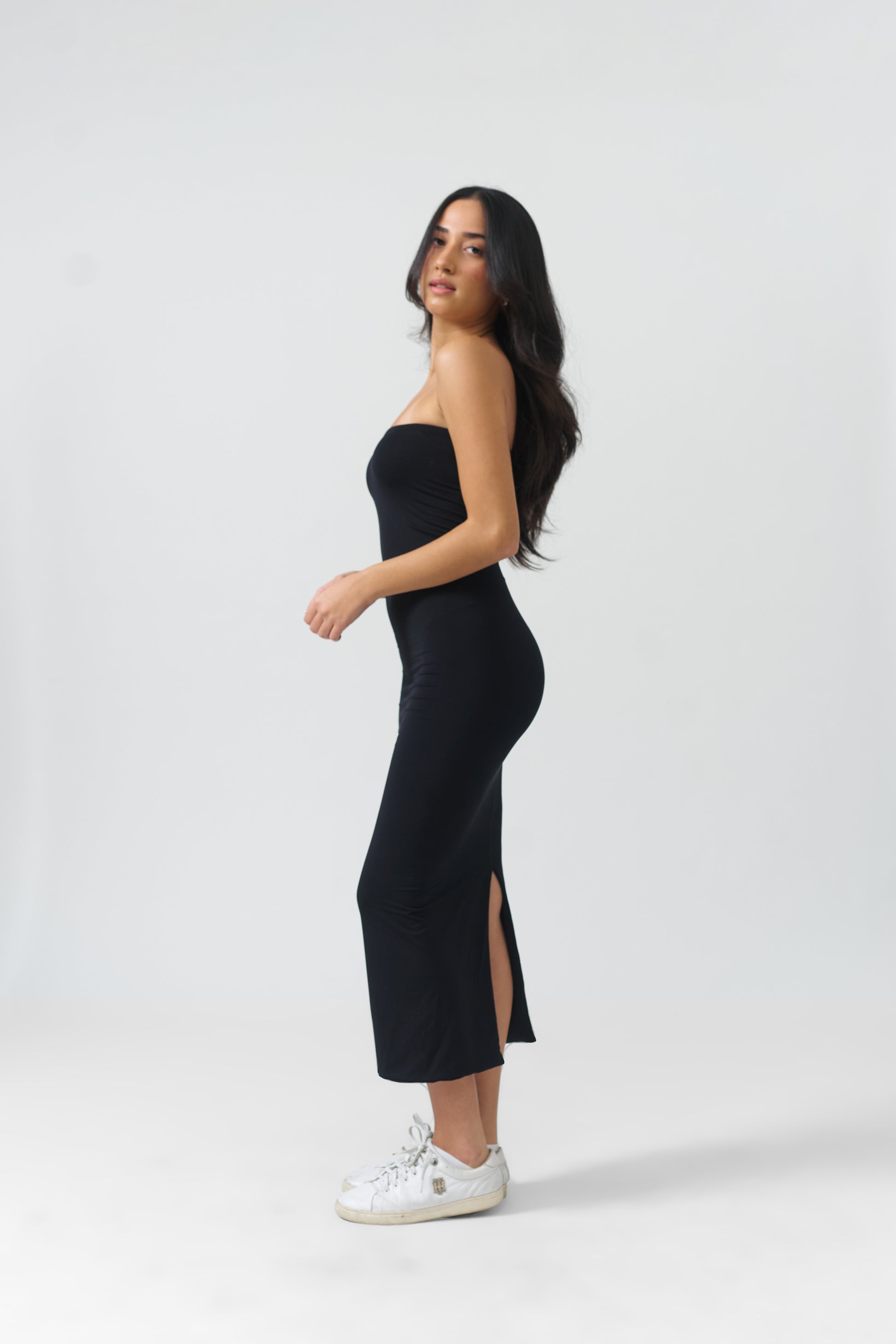 Tube Midi Dress BLANC BASICS Tube Midi Dress BLANC BASICS