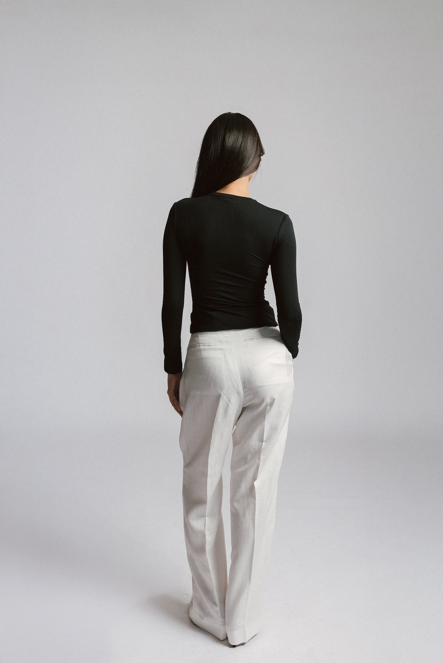 Wide-Leg Tailored Trousers