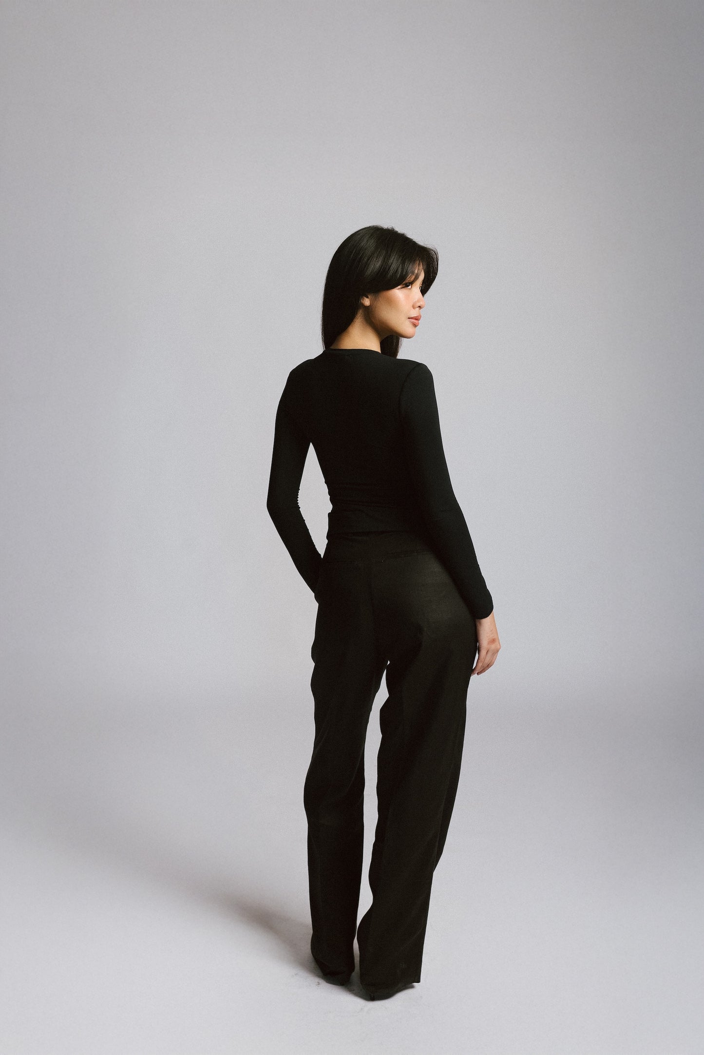 Wide-Leg Tailored Trousers